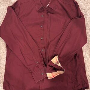 Burberry Shirt with Plaid Collar set of 2